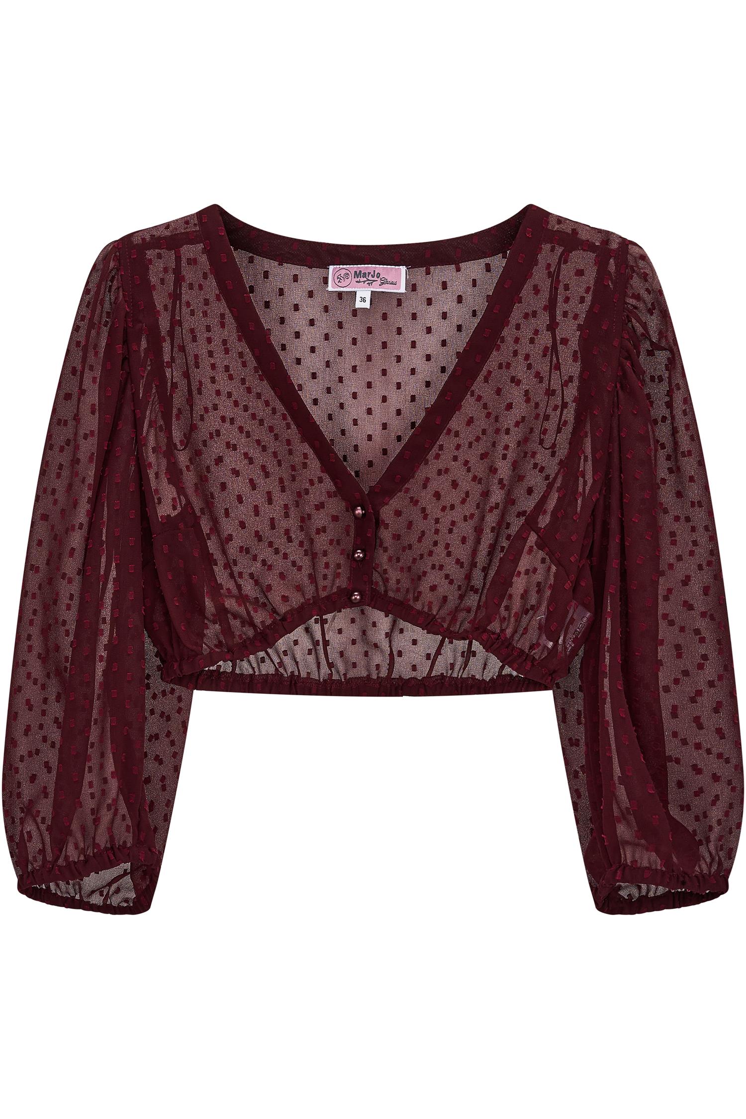 Rote Dirndlbluse Ahorntal von MarJo